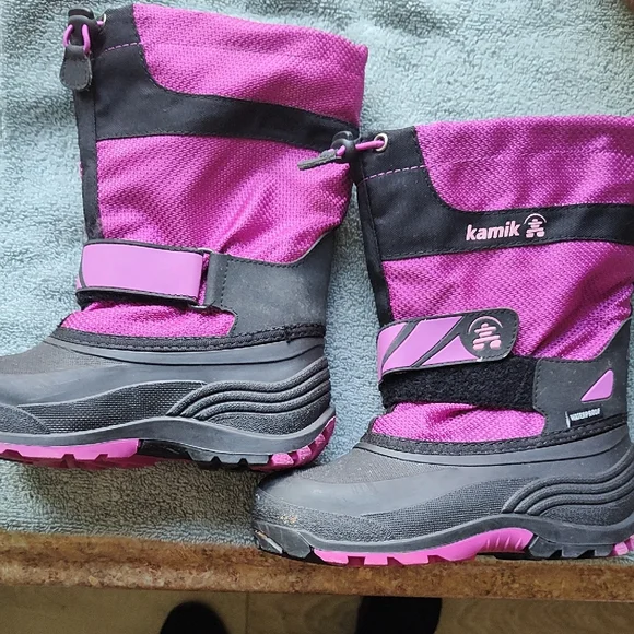 Kamik Kids Boots - Black and Purple - Picture 4 of 9
